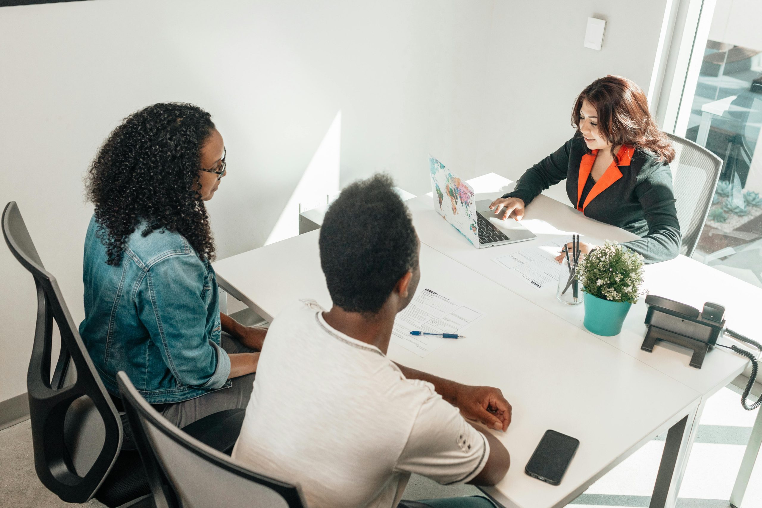 Startup founder reviewing financial model with Damisrael Solutions consultant